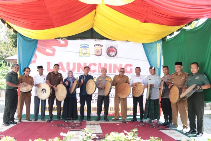 Wakili Pj Bupati, Kaban Kesbangpol Aceh Besar Hadiri Lauching Kampung Bebas Narkoba di Lambleut