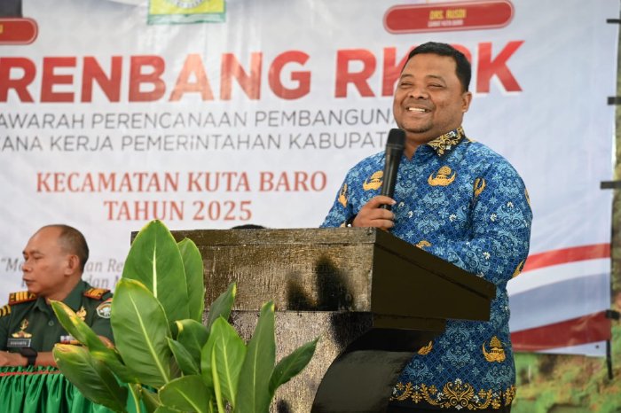 Wakili Pj Bupati, Sekda Aceh Besar Buka Musrenbang Kecamatan Kuta Baro