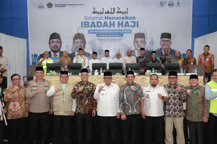 Pj Bupati Aceh Besar Hadiri Pelepasan Jamaah Calon Haji Kloter I Aceh