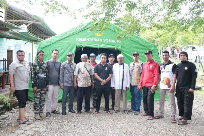 Pemkab Aceh Besar Dirikan Tenda Darurat untuk Sekolah SDIT Ar-Rabwah