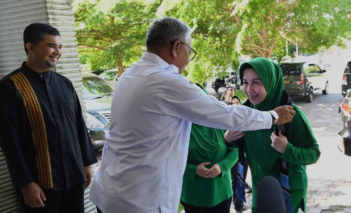 Wakili Pj Ketua Dekranasda, Asisten I Sekda Aceh Besar Buka Pelatihan Rotan Anggota Persit KCK Kodam IM