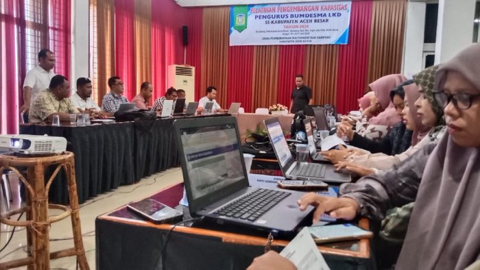 DPMG Aceh Besar Gelar Pelatihan Pelaporan Keuangan Syariah Bagi BUMDesMa LKD