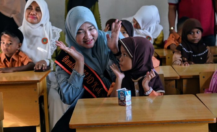 Bunda PAUD Aceh Besar Kembali Tinjau MPLS di Empat Sekolah di Kecamatan Montasik