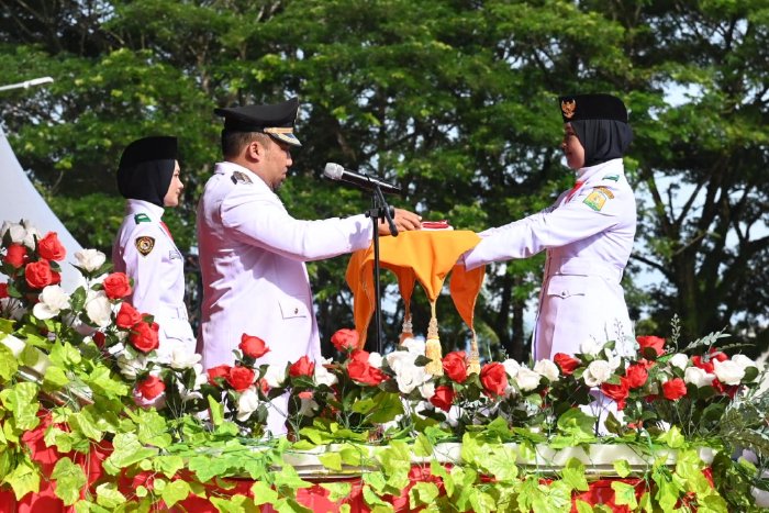 Upacara Peringatan HUT ke-79 RI di Kota Jantho Berlangsung Lancar dan Khidmat