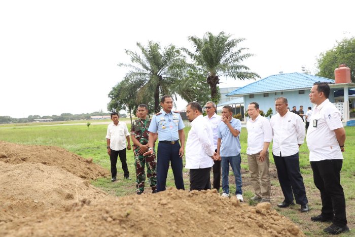 Pj Bupati Aceh Besar Tinjau Kesiapan Venue PON XXI di Lanud SIM