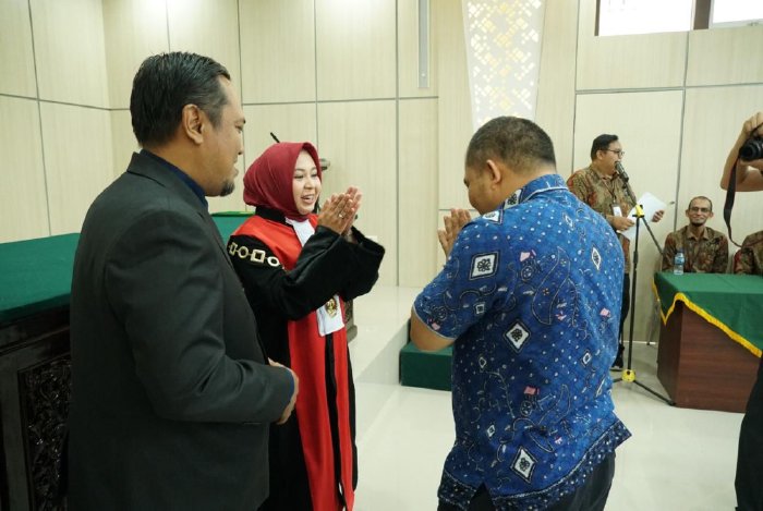 Pj Bupati Iswanto Ucapkan Selamat Untuk Wakil Ketua PN Jantho yang Baru