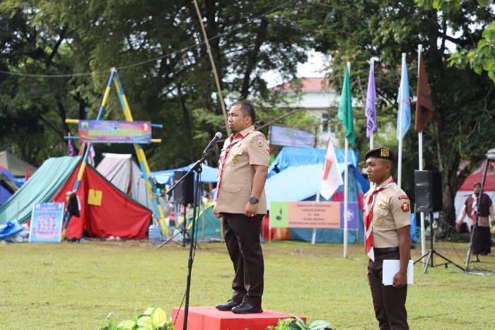 Pj Bupati Iswanto Tutup Kemah Budaya Pramuka Aceh Besar