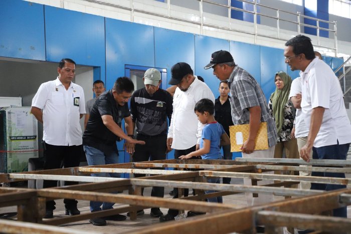 Bersama Presiden Ferkushi, Pj Bupati Aceh Besar Tinjau Persiapan Venue Kurash PON XXI di JSC Kota Jantho