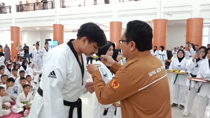 Tiga Taekwondoin Aceh Besar Wakili Aceh Berlaga di PON XXI Aceh-Sumut 2024