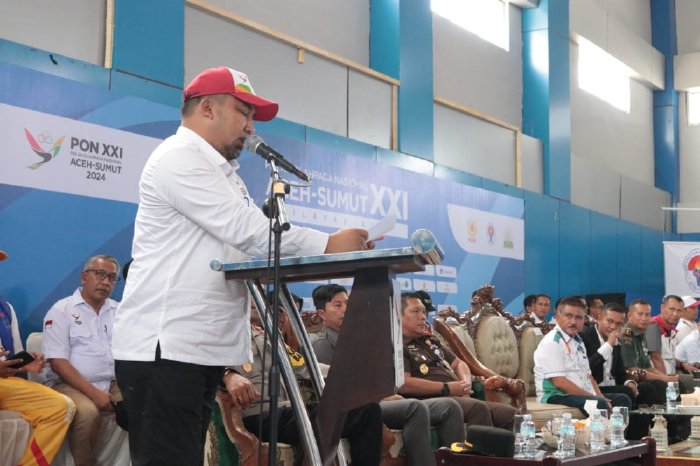 Pj Bupati Iswanto Buka Pertandingan Cabor Kurash PON XXI Aceh-Sumut
