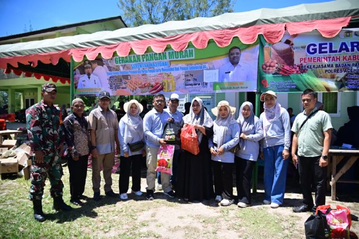 Peringati Hari Pangan Sedunia, Pemkab Aceh Besar Gelar Gerakan Pangan Murah di Pulo Nasi
