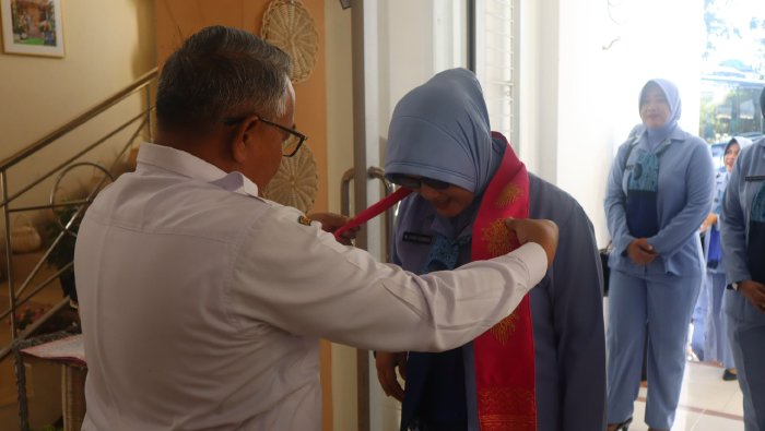 Asisten I Farhan AP Sambut Kunjungan Ketua PIA Lanud SIM ke Dekranasda Aceh Besar