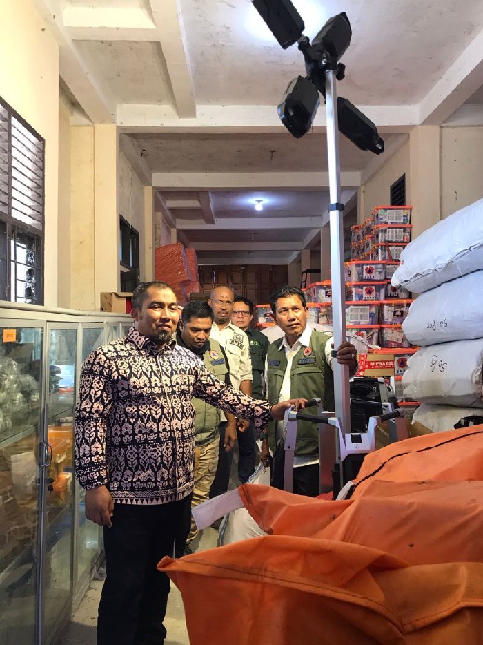 Siaga Bencana Hidrometeorologi, Pj Bupati Tinjau Logistik dan Peralatan BPBD Aceh Besar