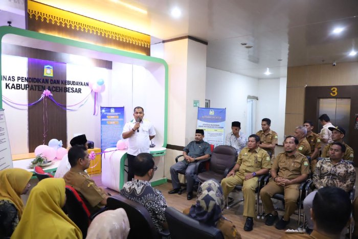 Terobosan Baru Pemkab Aceh Besar, Pj Bupati Luncurkan Counter Disdikbud di MPP Lambaro