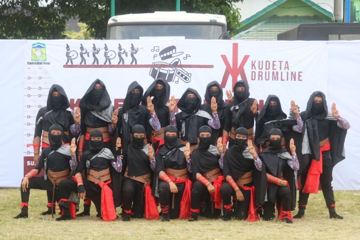 Tampil Perdana, Drum Band 'Kudeta Drumline' Aceh Besar Langsung Juara Umum