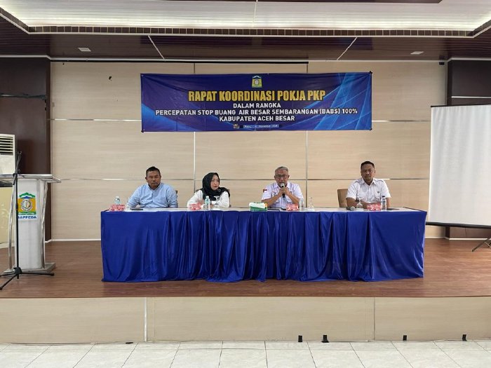 Pemkab Aceh Besar Gelar Rakor Pokja PKP Untuk Percepatan Stop Buang Air Besar Sembarangan