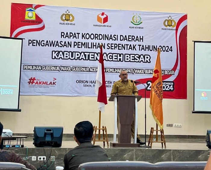 Wakili Pj Bupati, Kaban Kesbangpol Aceh Besar Buka Rakorda Pengawasan Pemilihan Serentak 2024