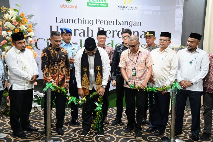 Pj Bupati Iswanto Hadiri Launching Penerbangan Umrah Perdana Citilink