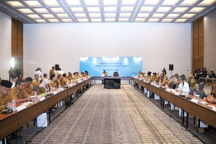 Pj Bupati Aceh Besar Hadiri High Level Meeting TPID Aceh dan Tim Percepatan dan Perluasan Digitalisasi