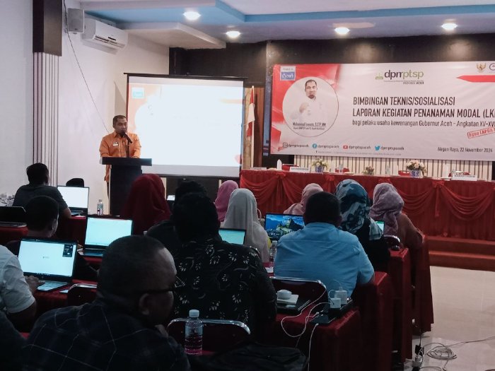 DPMPTSP Aceh Adakan Bimtek dan Sosialisasi LKPM, Iswanto: Tak Sampaikan LKPM Bisa Dicabut Izin Usaha