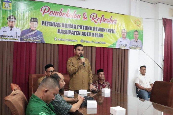 Dinas Pertanian Aceh Besar Adakan Kegiatan Pembekalan Untuk Petugas RPH Lambaro