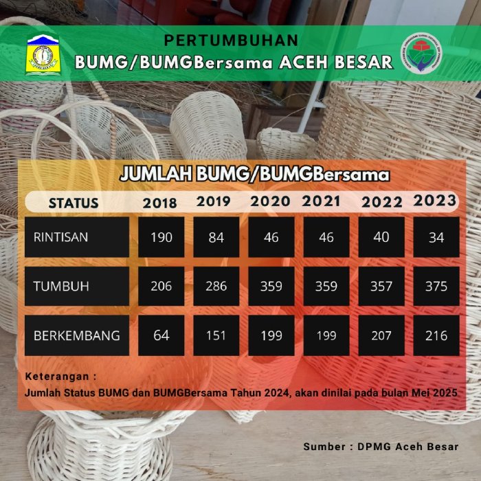 Hingga 2024, Aceh Besar Punya 625 BUMG dan BUMGBersama