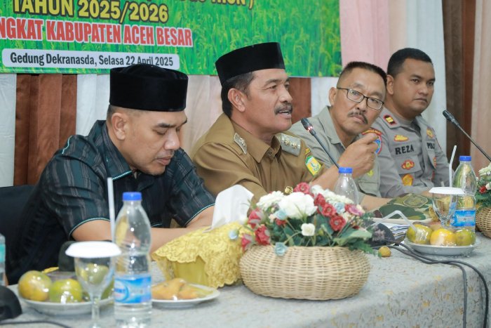 Wujudkan Lumbung Pangan Nasional, Aceh Besar Gelar Rapat Turun Sawah MT Gadu dan Rendengan Tahun 2025/2026
